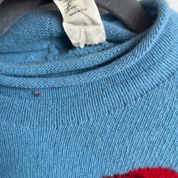 Krizia MAGLIA Wool-Cashmere-Angora embroidered bunch of flowers with dog - Picture 12 of 14